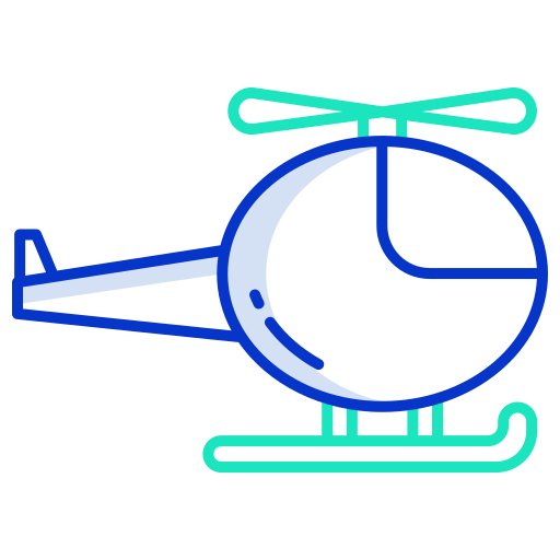 Helicopter Generic color outline icon