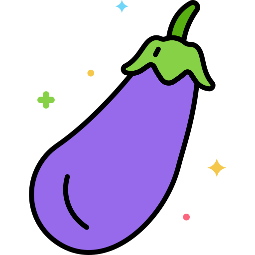 aubergine Generic Outline Color icoon