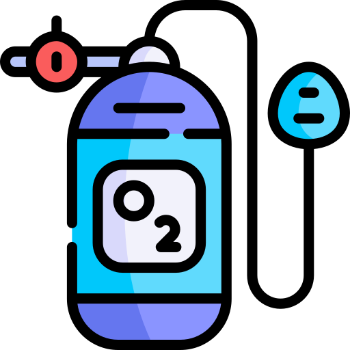 산소 Kawaii Lineal color icon