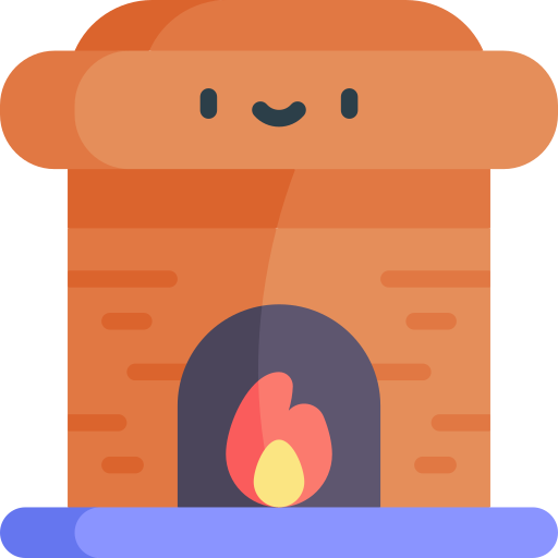 暖炉 Kawaii Flat icon
