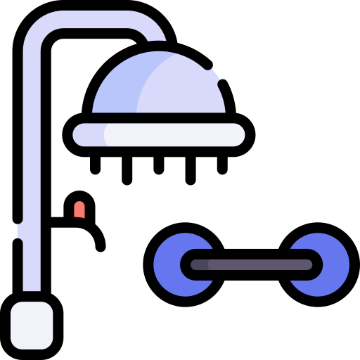 baño Kawaii Lineal color icono