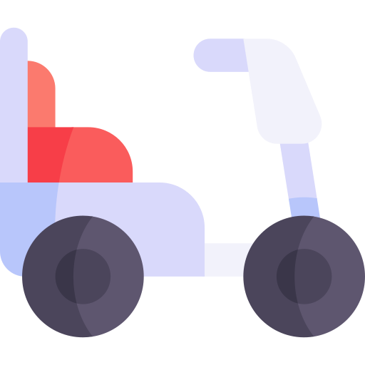 Electric Scooter Kawaii Flat icono