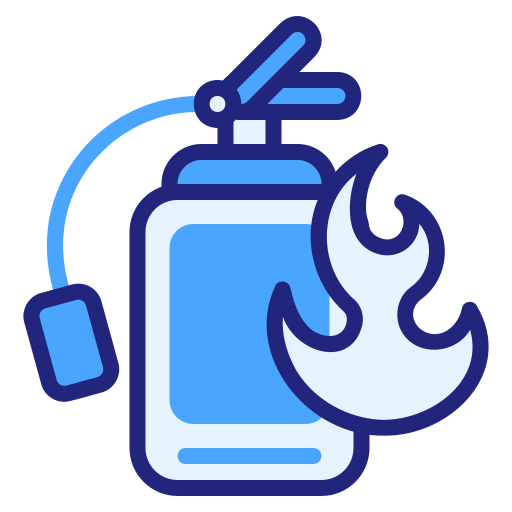 brandblusser Generic Blue icoon