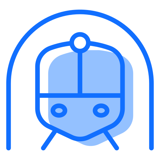 trem Generic Blue Ícone