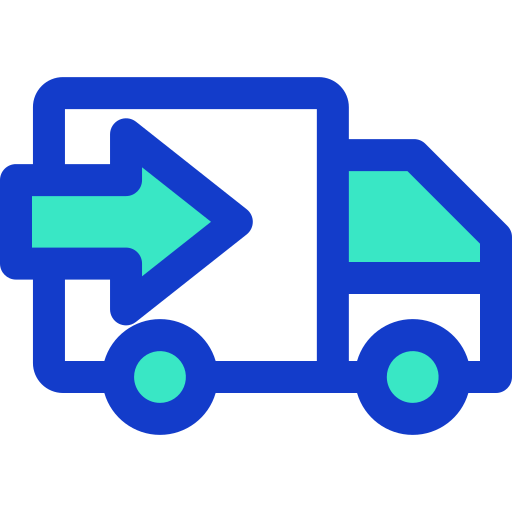 ciężarówka dostawcza Generic Fill & Lineal ikona