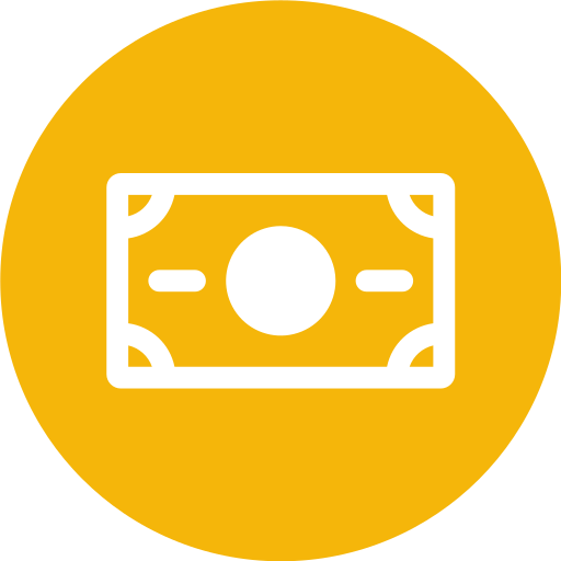 Символ доллара в черном овале Generic Mixed иконка