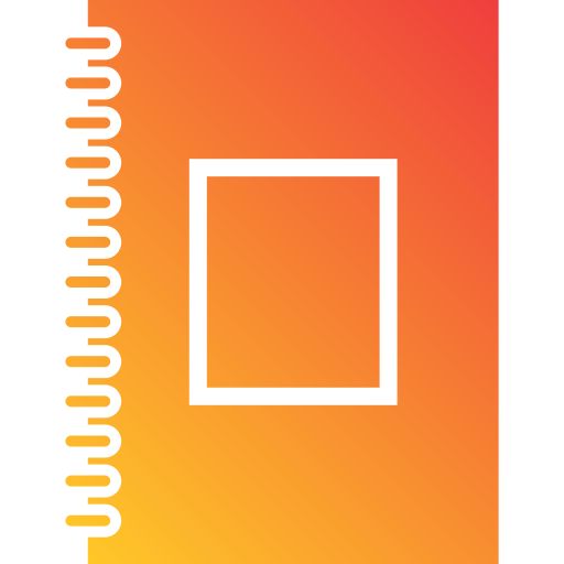 zeszyt Generic Flat Gradient ikona