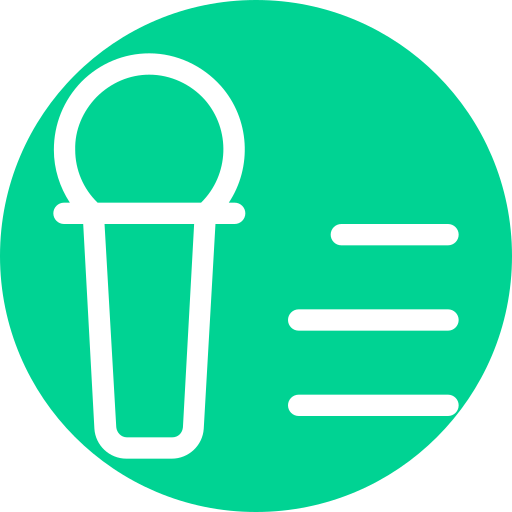 Karaoke Generic Flat icon