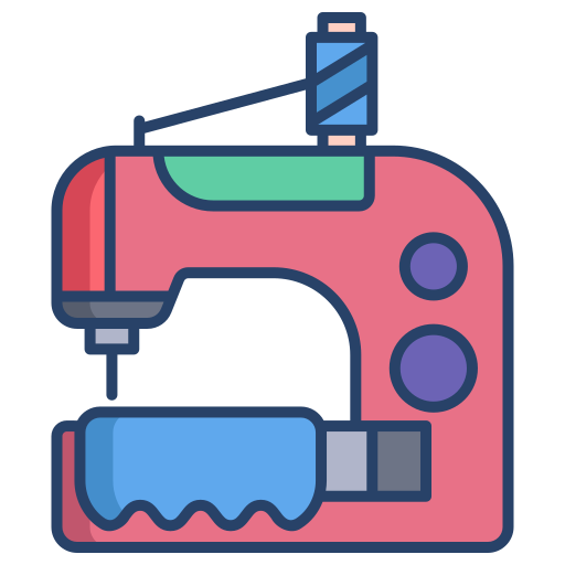 máquina de coser Generic color outline icono