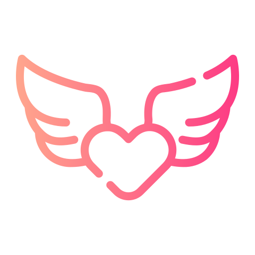 Heart wings Generic Gradient icon