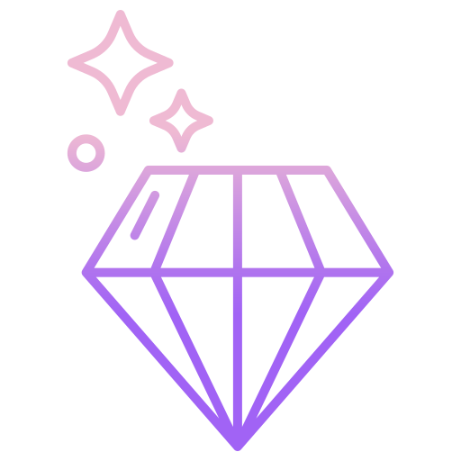 diamante Generic gradient outline icona