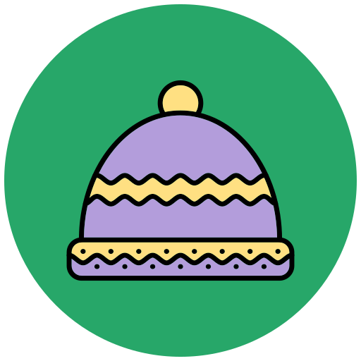 sombrero de invierno Generic Outline Color icono