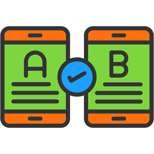 ab 테스트 Generic Outline Color icon