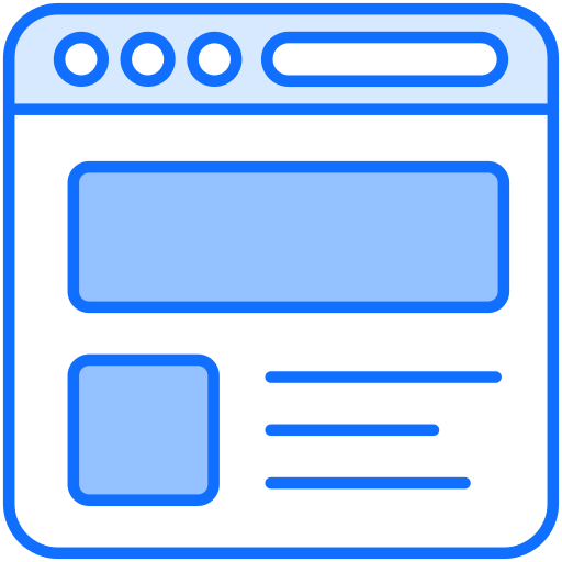 웹 사이트 Generic Blue icon