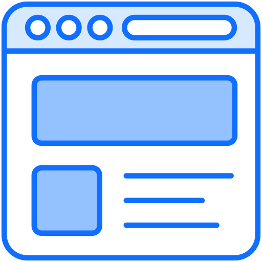 webサイト Generic Blue icon