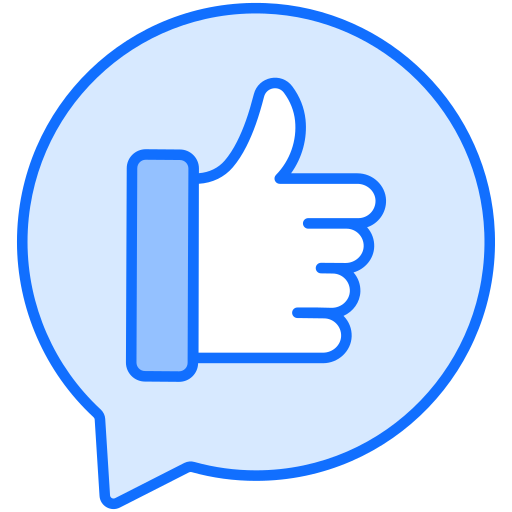 Feedback Generic Blue icon