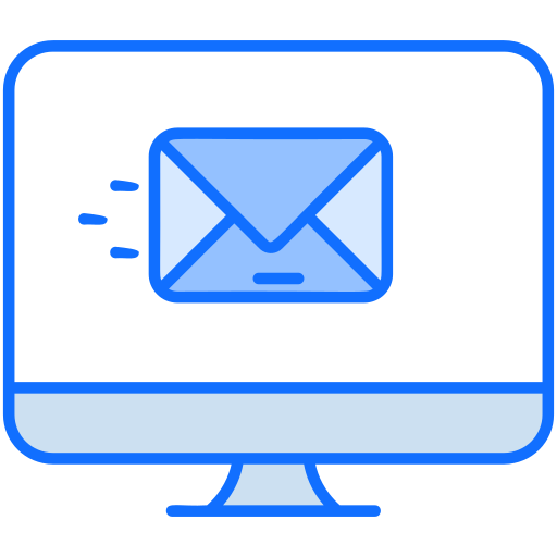 이메일 마케팅 Generic Blue icon