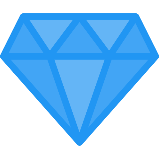 Diamond Pixel Perfect Flat icon