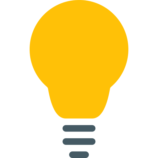 Light bulb Pixel Perfect Flat icon