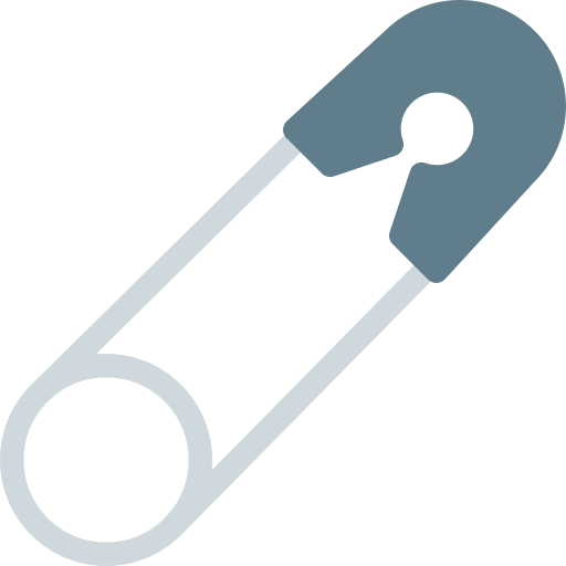 Safety pin Pixel Perfect Flat icon