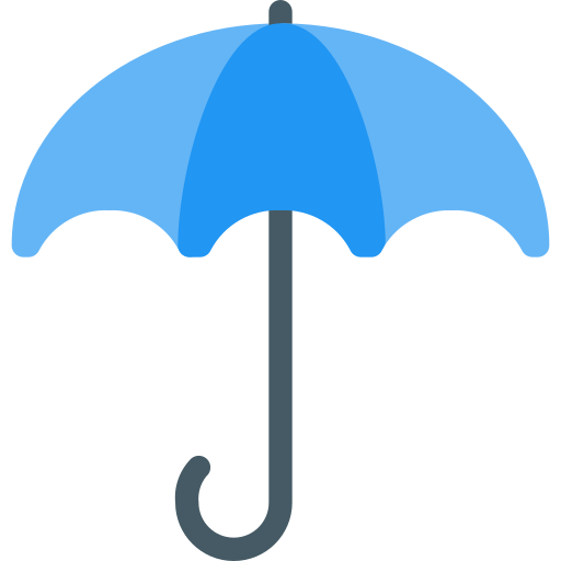 paraguas Pixel Perfect Flat icono