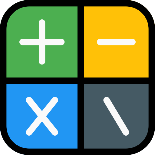 Calculator Pixel Perfect Lineal Color icon