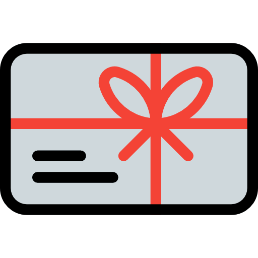 tarjeta de regalo Pixel Perfect Lineal Color icono