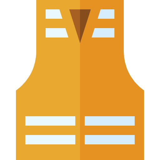 Life vest Basic Straight Flat icon