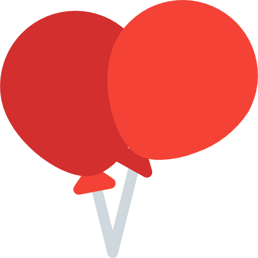 Balloons Pixel Perfect Flat icon