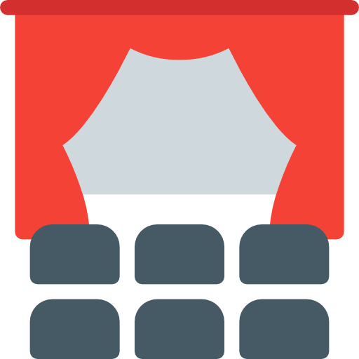Театр Pixel Perfect Flat иконка