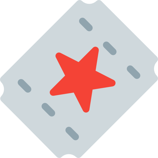 티켓 Pixel Perfect Flat icon