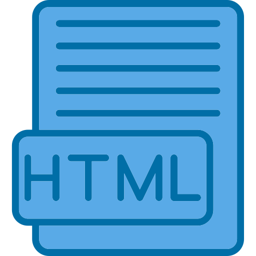 html-datei Generic Blue icon