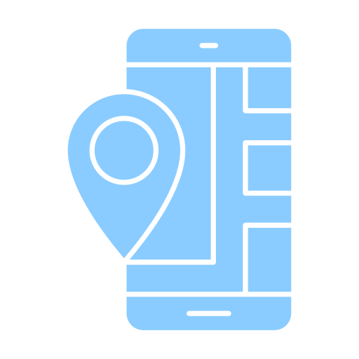 mobiele kaart Generic Blue icoon