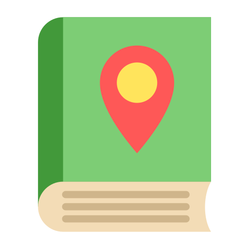 księga map Generic Flat ikona