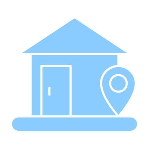 Домашний адрес Generic Blue иконка