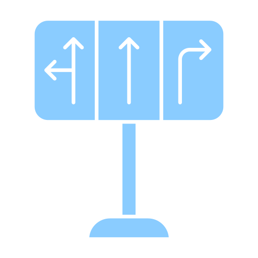 panneau de signalisation Generic Blue Icône