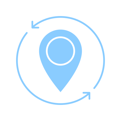 puntero del mapa Generic Blue icono