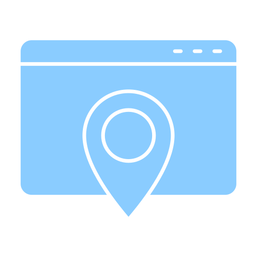 mapa mobilna Generic Blue ikona