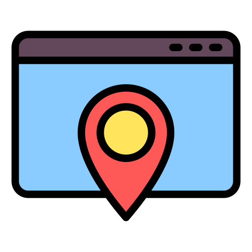 mapa móvil Generic Outline Color icono
