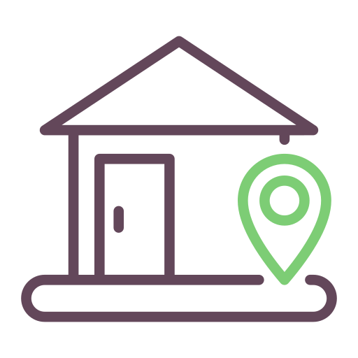 Home address Generic Outline Color icon
