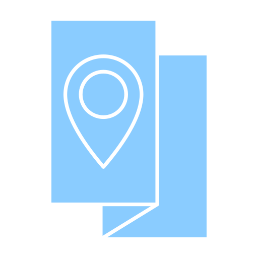 emplacement de la carte Generic Blue Icône