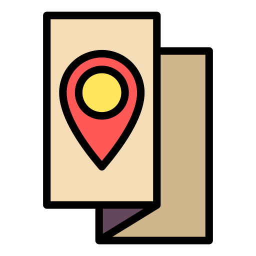 지도 위치 Generic Outline Color icon