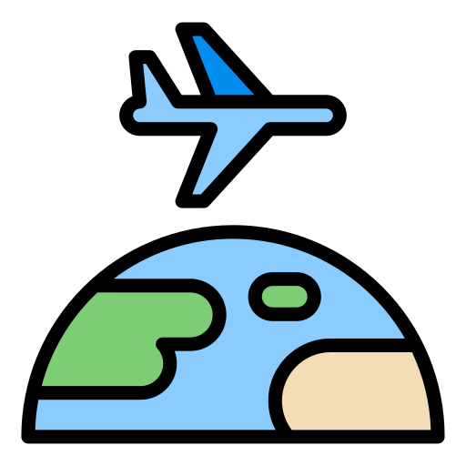 aerolínea Generic Outline Color icono