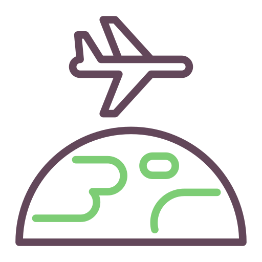 linia lotnicza Generic Outline Color ikona