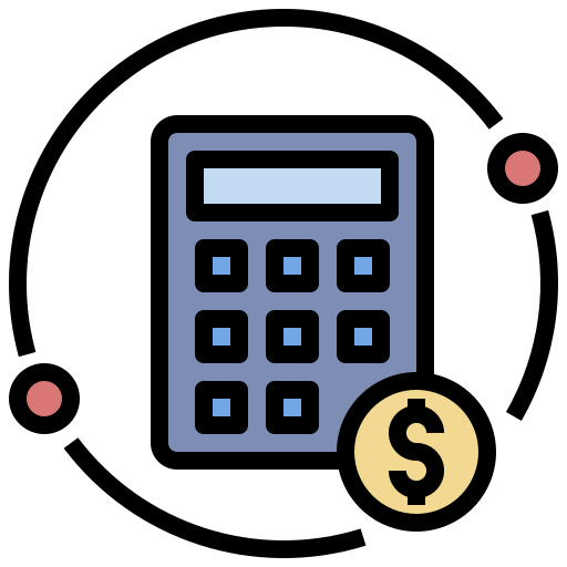 Электронный калькулятор Generic Outline Color иконка