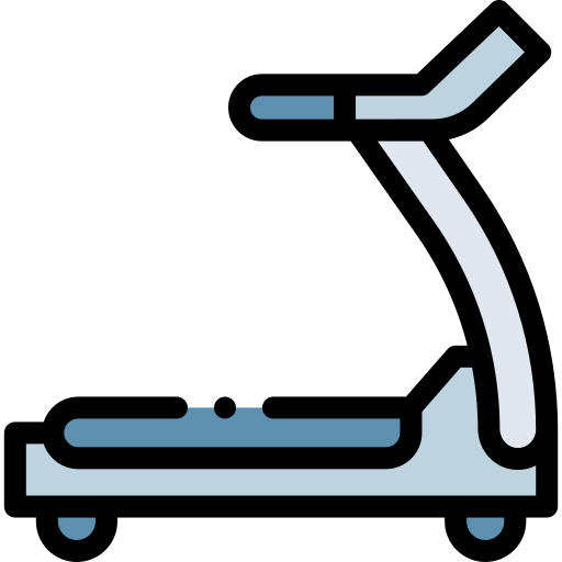 Treadmill Detailed Rounded Lineal color icon