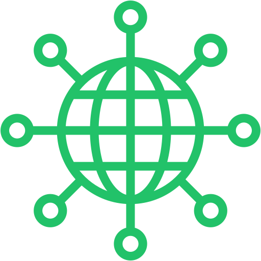 Global Network Generic Simple Colors icon