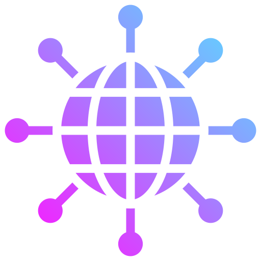 globaal netwerk Generic Flat Gradient icoon