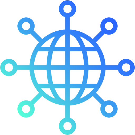 rede global Generic Gradient Ícone