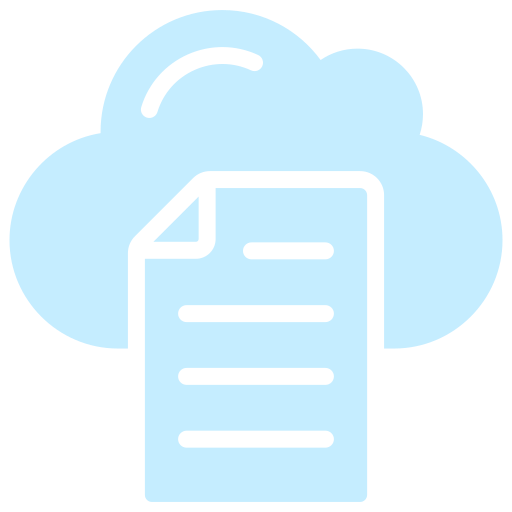 Cloud library Generic Flat icon